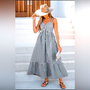 Cupshe Striped Maxi Dress